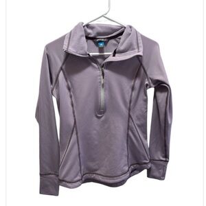 Eddie Bauer Purple Quarter-Zip Women's Top